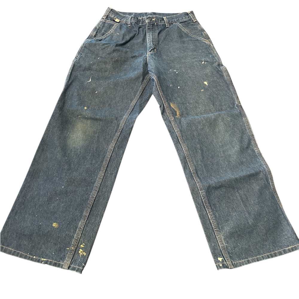 Men’s Carhartt Jeans Paint Splattered Work Wear Size 31x32